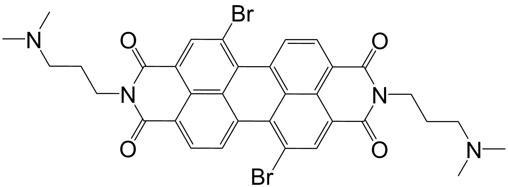 5,12-二溴-2,9-双[3-(二甲氨基)丙基]蒽[2,1,9-def:6,5,10-d'e'f']二异喹啉-1,3,8, 10(2H,9H)-四酮